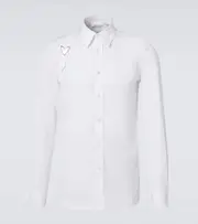 [McQueen] McQueen Arrow cotton poplin Oxford shirt UK 17 white