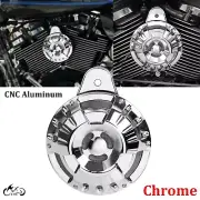Chrome 110 dB Horn Speaker Cover For Harley Dyna Street Bob Super Glide FXDWG XL