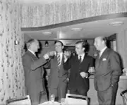 Courage Brewery Director R Quarry Rfu President Ag Butler 1963 OLD RUGBY PHOTO