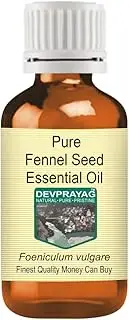 Devprayag Pure Fennel Seed Essential Oil (Foeniculum vulgare) Natural Therapeutic Grade Steam Distilled 15ml (0.50 oz)