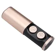 B1 Mini TWS Double bluetooth Earphones Stereo Bass Headphones with Charging Box ROSE GOLD COLOR