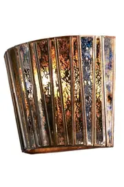 Reagan Antique Copper Half Round Wall Lamp