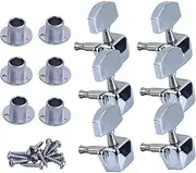 Acoustic Guitar Tuner Keys – Semi-Closed String Pegs | High-Quality Machine Heads Set for Acoustic & Electric Guitars, Easy String Tuning for Musicians