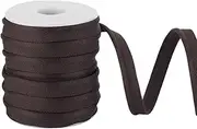 AHANDMAKER 20 Yards Piping Trim, 3/8 Inch(10mm) Piping Bias Tape Lip Cord Trim Fabric Edge Trim Piping Bias Binding Tape Upholstery Piping Trim for Sewing DIY Crafting, Brown