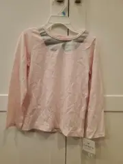 Carters - Girls Pink Polka Dot Long-sleeved Top w/ Sparkle - Size 5T - NEW / NWT