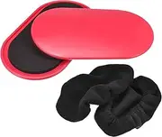 sourcing map Exercise Core Sliders, Oval Glider Discs with Feet Covers, Dual Sided Usage in Home Gym for Full Body Workout