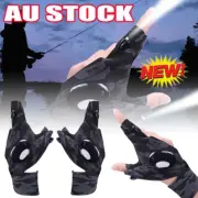 LED Flashlight Waterproof Gloves - Practical Durable Fingerless Gloves 2022 NRY