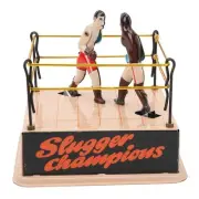 Clockwork Boxing Toy Nostalgic Theme Boxing Tin Toy Decorative Vintage UE