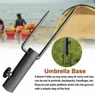 Adjustable Patio Parasol Umbrella Base Brolly Ground Spike Holder Beach