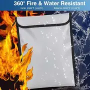 Fireproof Safe Pouch Money Cash Secret File Document Waterproof File Protect Bag