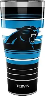 Tervis Traveler NFL Carolina Panthers - Hype Stripes Triple Walled Insulated Tumbler Travel Cup Keeps Drinks Cold & Hot, 30oz, Stainless Steel