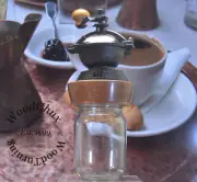Handmade Crank Walnut Wood Wooden Manual Coffee Bean Grinder Grinding Mill 343