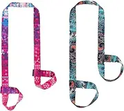 Yoga Mat Carry Strap, Adjustable, Organic Cotton, Portable Elastic Yoga Band, Yoga Mat Harness Strap Sling, Double as Lashing Strap, Carrying Strap for All Yoga Mats Sizes, colour, Large