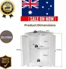 Space Saving Corner Storage Cabinet with Adjustable Shelf White Bathroom Laundry