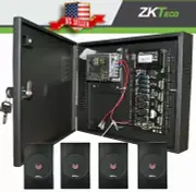 Kit ZKteco C3 series Door Access Control, ZK TCP/IP RS485 Panel/w Power, readers
