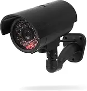 SEC 24 DMC440 - Professional Surveillance Camera - Dummy - with Flashing LED - Compact and Realistic - Home Security - Easy to Assemble - Security Camera for Indoor and Outdoor Use