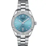 【TISSOT 天梭】官方授權 PR100 冰川藍 女錶-36MM 開學(T1019101135100)