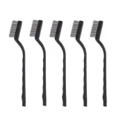 Compact Wire Brush Set for Rust and Paint Removal 5pcs Stainless Steel Brushes
