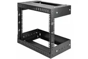 StarTech.com 2-Post 8U Heavy-Duty Wall Mount Network Rack, 19" Open Frame Server Rack with Adjustable Depth, Data Rack for IT Equipment~ - 2-Post 8U