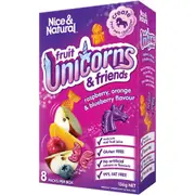 Nice and Natural Fruit Unicorns Kids Fruit Chewy Snacks 8 Pack