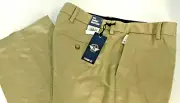 Dockers Alpha Men's Iron Free Khaki Pants, Straight Fit Tan 42 X 32