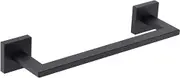Matte Black 12" Towel Bar, SUS 304 Stainless Steel Towel Holder for Bathroom Kitchen Wall Mount, A106L30-BK