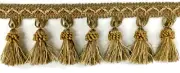 Tassel Fringe Trim 3.5" for Drapery Curtains Upholstery Pillows/ Multi-Golden