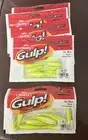 Berkley Gulp 3" & 4” Minnow Bait 5 Today Packs Chartreuse Shad