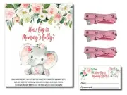 How Big is Mommy's Belly - Pink Elephant (54 Pieces) Fun, Easy Girl Baby Show...
