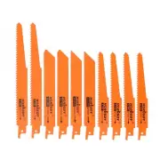 10-Piece Reciprocating Saw Blades Set, Metal & Woodcutting Saw Blades, Sawzal...