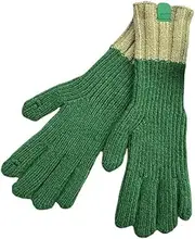 [JINZIJINYU] Knitted Touch Screen Gloves Contrast Color Couple Cold Protection Gloves Separate Finger Touch Screen Cycling Gloves
