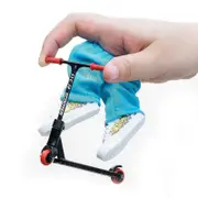 Alloy Finger Scooter Set - Mini Finger Scooter with Mini Scooters and Finger Pants Shoes