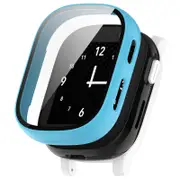 Hard PC Cover Watch Case for Xplora X6 Play, with Tempered Glass Screen Protector Blue