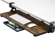 ETHU Keyboard Tray Under Desk, 26.77" X 11.81" Large Size Keyboard Tray with ...