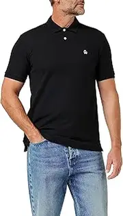 [Perry Ellis] Original Penguin Men's Daddy Polo Org PIQ S Shirt, Black, XXL