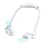4000mAh Portable Bladeless Neck Fan 360�� Adjustment Wearable Air Conditioner-White