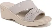 [Bzees] Women's Dynasty Bright Machine Washable Comfort Wedge Sandal Slide
