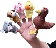 Finger Puppets Set - Animal Finger Puppets - Soft Plush Finger Toys for Kids Set | miini Plush Figures | miini Finger Dolls for Birthday Party Favors | Party Favors for Shows, Playtime, Schools