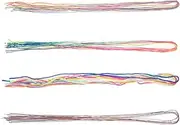 PLAFOPE Hair String Cords for Braiding 36pcs Colorful Braided Hair Ropes for Dreadlocks Attachments