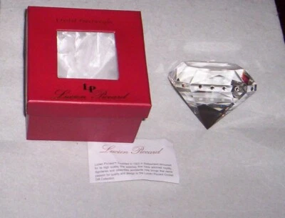 Lucien Piccard Crystal Semi Precious Stone Paperweight