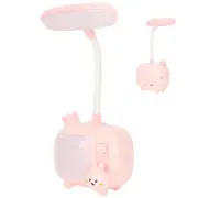 Kids Reading Light TV Style Base Flexible Gooseneck USB Charging LED Desk Lamp