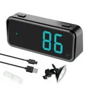 Car HUD Head Up Display LED Display Alert Speeding Alert Car LED Display Clock Car SUV RV Miles/Hour Switchable KM/H MPH