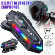 Motorcycle Helmet Headset Wireless Bluetooth5.3 Headphone Speaker Hands-Free AU