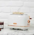 Haden Heritage 2 Slice Wide Slot Toaster & Electric Water Kettle, Ivory & Copper