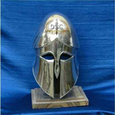 Medieval Greek Corinthian Helmet 18GA Steel Knight Greek Halloween Helmet Gift