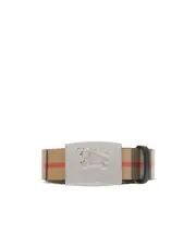 checked reversible belt 115 Sand/Black