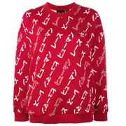 Adidas Originals Pharrell Williams Hu Human Race Ladies Sweatshirt Red Oversized