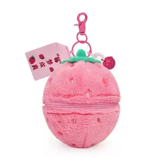 V9ZS 正版迪士尼草莓熊水果派對公仔毛絨吊飾玩具掛飾玩偶禮物盲盒批發