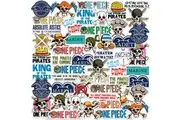 One Piece One Piece Core 50 ct Vinyl Deluxe Stickers Variety Pack Assorted Designs Stickers (Pack of 50) (Multicoloured) (One Size)