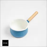 在飛比找momo購物網優惠-【HOLA】時尚琺瑯單柄湯鍋15cm-土耳其藍